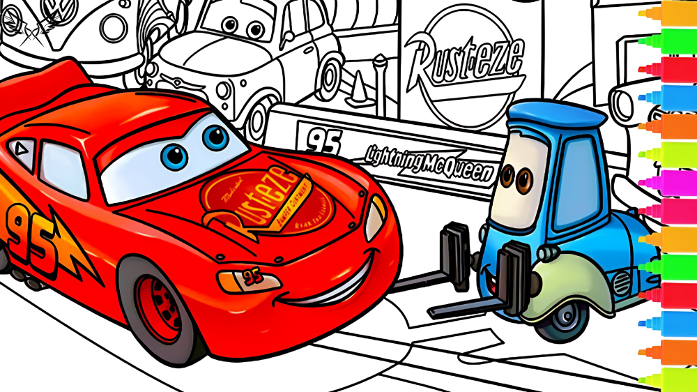 Free Lightning McQueen Coloring Pages