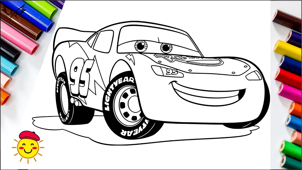 Free Lightning McQueen Coloring Pages